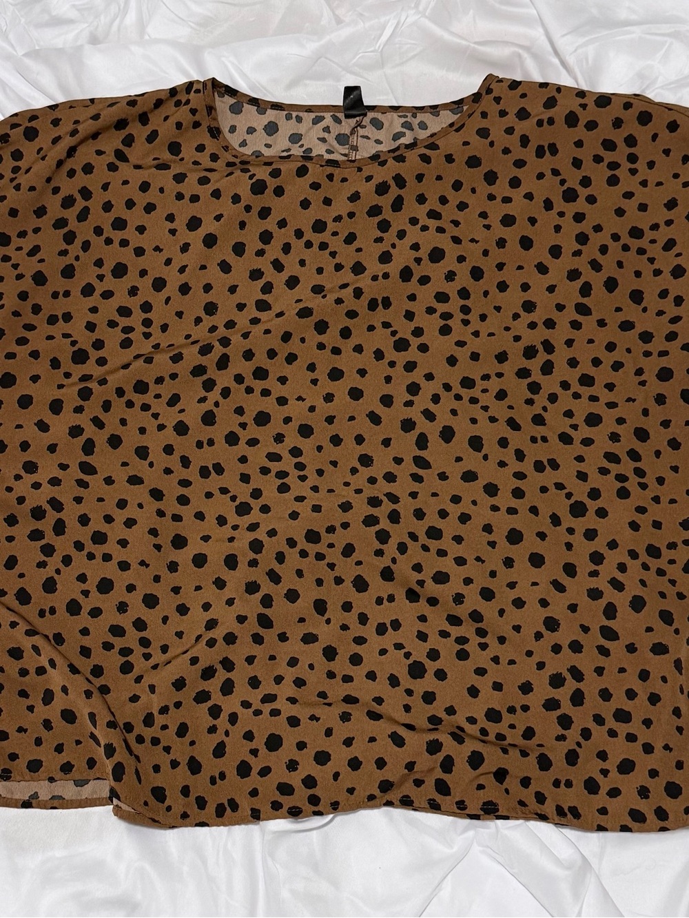 Premier Rose 3XL Brown Black Animal Print Blouse